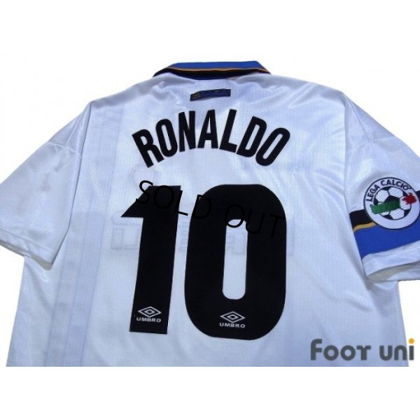Photo4: Inter Milan 1997-1998 Away Shirt #10 Ronaldo Lega Calcio Patch/Badge
