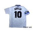 Photo2: Inter Milan 1997-1998 Away Shirt #10 Ronaldo Lega Calcio Patch/Badge (2)