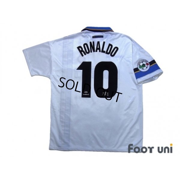 Photo2: Inter Milan 1997-1998 Away Shirt #10 Ronaldo Lega Calcio Patch/Badge