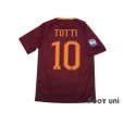 Photo2: AS Roma 2016-2017 Home Shirt #10 Totti Serie A Tim Patch/Badge w/tags (2)