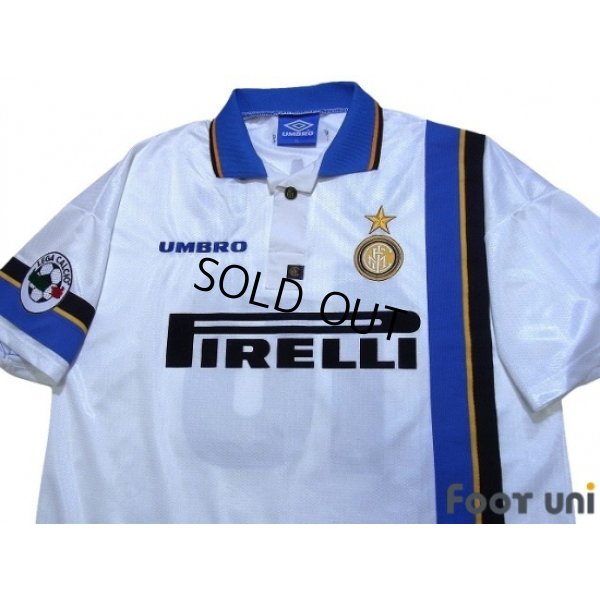 Photo3: Inter Milan 1997-1998 Away Shirt #10 Ronaldo Lega Calcio Patch/Badge