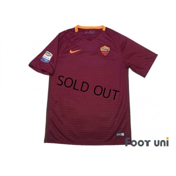 Photo1: AS Roma 2016-2017 Home Shirt #10 Totti Serie A Tim Patch/Badge w/tags