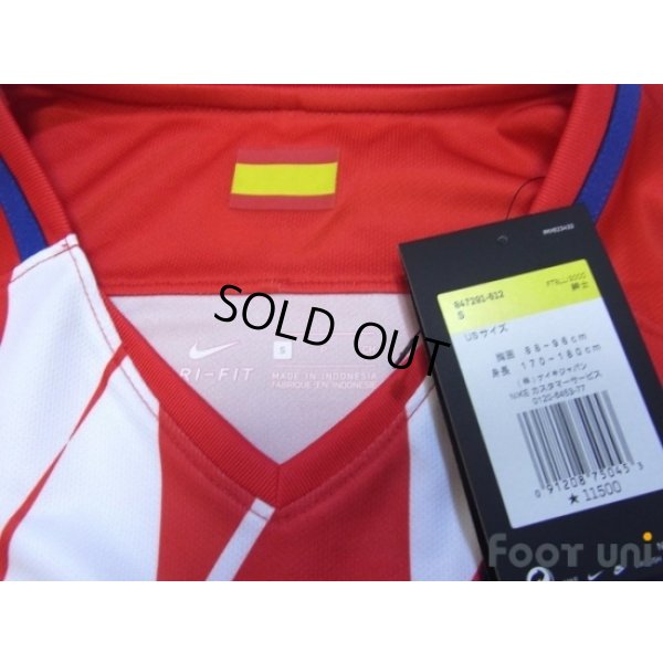Photo4: Atletico Madrid 2017-2018 Home Shirt w/tags La Liga Patch/Badge