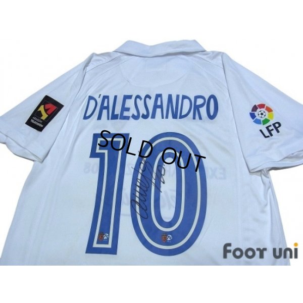 Photo4: Real Zaragoza 2007-2008 Home Shirt #10 D'Alessandro w/tags