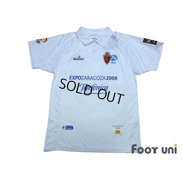 Photo1: Real Zaragoza 2007-2008 Home Shirt #10 D'Alessandro w/tags