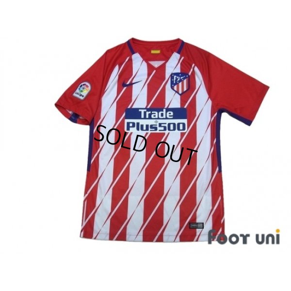 Photo1: Atletico Madrid 2017-2018 Home Shirt w/tags La Liga Patch/Badge