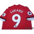 Photo4: Manchester United 2017-2018 Home Shirt #9 Lukaku Premier League Patch/Badge w/tags (4)