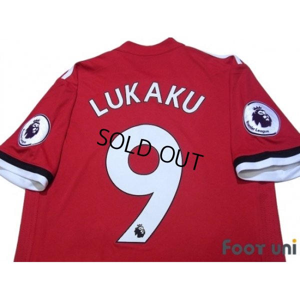 Photo4: Manchester United 2017-2018 Home Shirt #9 Lukaku Premier League Patch/Badge w/tags