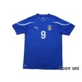 Italy 2010 Home Shirt #9 Toni