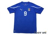 Italy 2010 Home Shirt #9 Toni