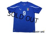 Italy 2010 Home Shirt #9 Toni