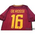 Photo4: AS Roma 2017-2018 Home Shirt #16 De Rossi