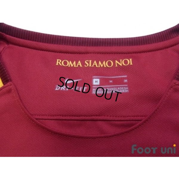 Photo5: AS Roma 2017-2018 Home Shirt #16 De Rossi