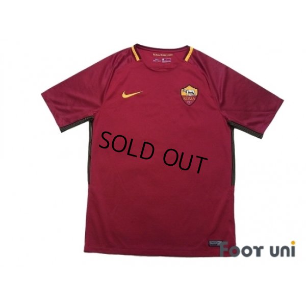 Photo1: AS Roma 2017-2018 Home Shirt #16 De Rossi