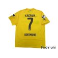 Photo2: Borussia Dortmund 2014-2015 Home Shirt  #7 Kagawa Champions League Patch/Badge Respect Patch/Badge w/tags (2)