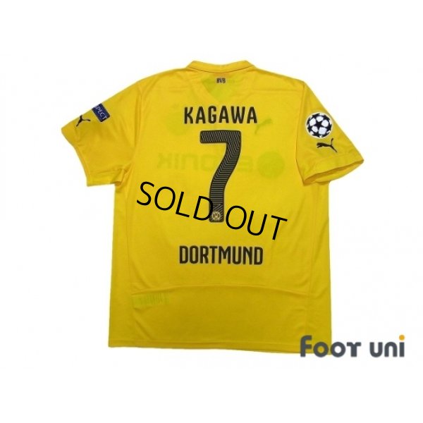 Photo2: Borussia Dortmund 2014-2015 Home Shirt  #7 Kagawa Champions League Patch/Badge Respect Patch/Badge w/tags