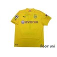 Photo1: Borussia Dortmund 2014-2015 Home Shirt  #7 Kagawa Champions League Patch/Badge Respect Patch/Badge w/tags (1)