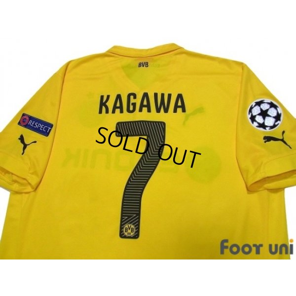 Photo4: Borussia Dortmund 2014-2015 Home Shirt  #7 Kagawa Champions League Patch/Badge Respect Patch/Badge w/tags