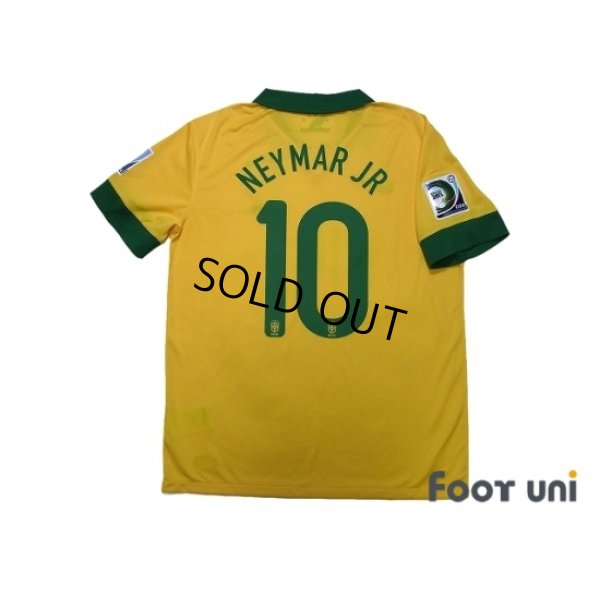 Photo2: Brazil 2013 Home Shirt #10 Neymar JR Confederations Cup Brazil 2013 Patch/Badge