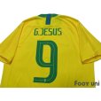 Photo4: Brazil 2018 Home Authentic Shirt #9 Gabriel Jesus w/tags