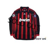 AC Milan 2006-2007 Home Match Issue Long Sleeve Shirt #99 Ronaldo