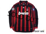 AC Milan 2006-2007 Home Match Issue Long Sleeve Shirt #99 Ronaldo