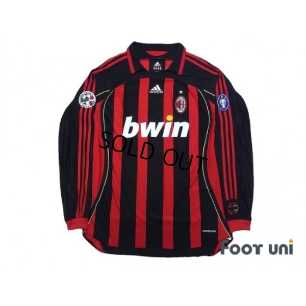 Photo1: AC Milan 2006-2007 Home Match Issue Long Sleeve Shirt #99 Ronaldo