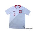 Photo1: Poland 2018 Home Shirt #9 Lewandowski (1)