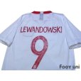 Photo4: Poland 2018 Home Shirt #9 Lewandowski