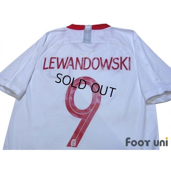 Photo4: Poland 2018 Home Shirt #9 Lewandowski