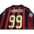 Photo4: AC Milan 2006-2007 Home Match Issue Long Sleeve Shirt #99 Ronaldo (4)