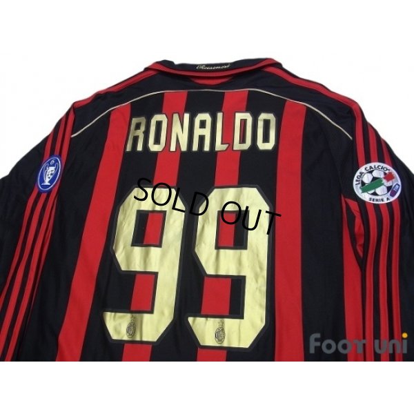 Photo4: AC Milan 2006-2007 Home Match Issue Long Sleeve Shirt #99 Ronaldo