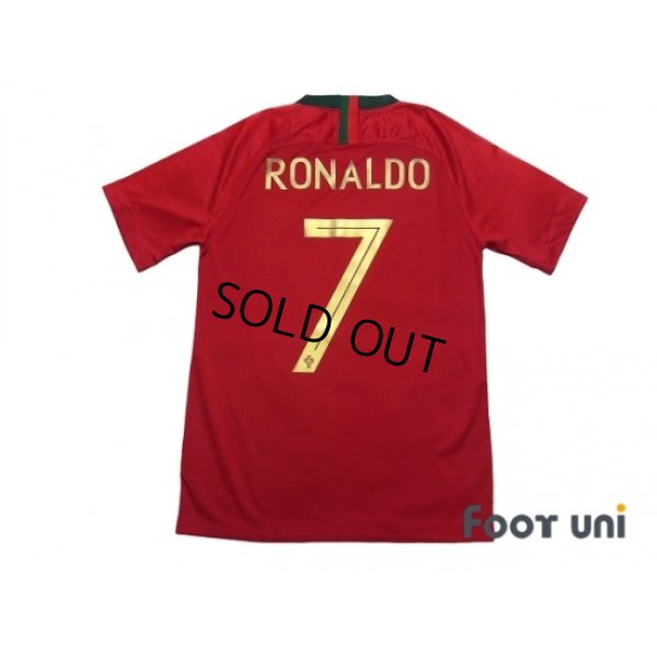 Photo2: Portugal 2018 Home Shirt #7 Ronaldo w/tags