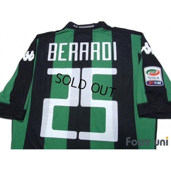 Photo4: Sassuolo 2015-2016 Home Authentic Shirt #25 Berardi w/tags