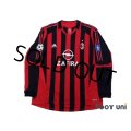 AC Milan 2005-2006 Home Match Issue Long Sleeve Shirt #7 Shevchenko