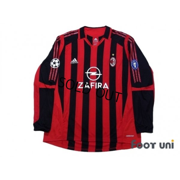 Photo1: AC Milan 2005-2006 Home Match Issue Long Sleeve Shirt #7 Shevchenko