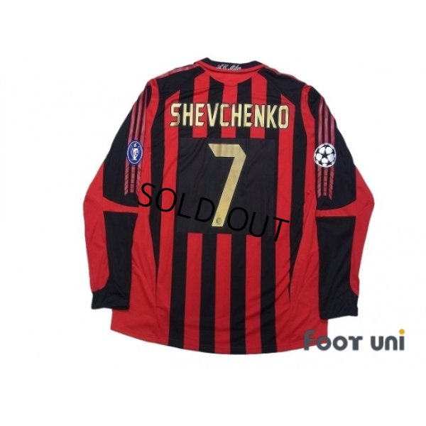 Photo2: AC Milan 2005-2006 Home Match Issue Long Sleeve Shirt #7 Shevchenko