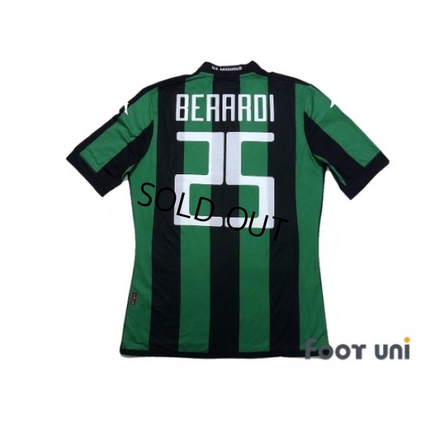 Photo2: Sassuolo 2015-2016 Home Authentic Shirt #25 Berardi w/tags