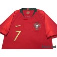 Photo3: Portugal 2018 Home Shirt #7 Ronaldo w/tags (3)