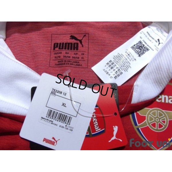 Photo4: Arsenal 2018-2019 Home Authentic Shirt w/tags