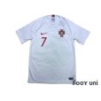 Photo1: Portugal 2018 Away Shirt #7 Ronaldo w/tags (1)