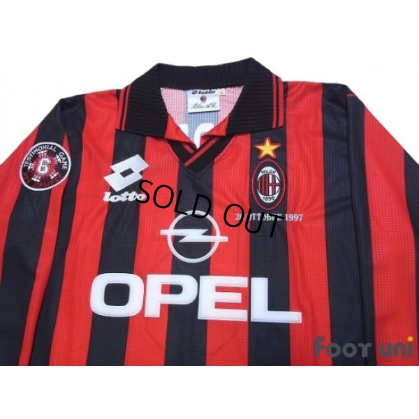 Photo3: AC Milan 1997-1998 Home Long Sleeve Shirt #6 Baresi w/tags