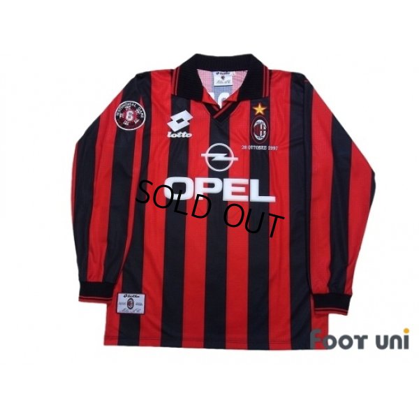 Photo1: AC Milan 1997-1998 Home Long Sleeve Shirt #6 Baresi w/tags