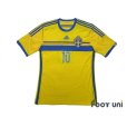 Photo1: Sweden 2014 Home Shirt #10 Ibrahimovic (1)