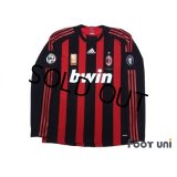 AC Milan 2008-2009 Home Match Issue Long Sleeve Shirt #22 Kaka