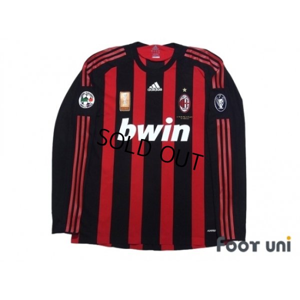 Photo1: AC Milan 2008-2009 Home Match Issue Long Sleeve Shirt #22 Kaka
