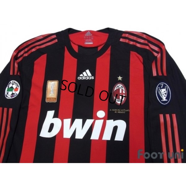 Photo3: AC Milan 2008-2009 Home Match Issue Long Sleeve Shirt #22 Kaka