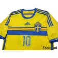 Photo3: Sweden 2014 Home Shirt #10 Ibrahimovic (3)