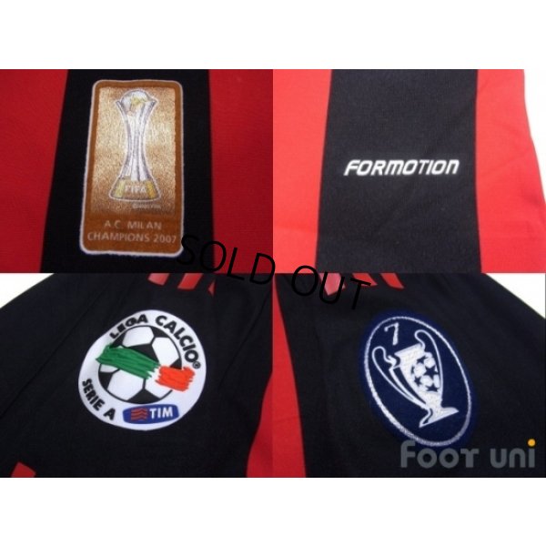 Photo7: AC Milan 2008-2009 Home Match Issue Long Sleeve Shirt #22 Kaka