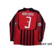 Photo2: AC Milan 2007-2008 Home Match Issue Long Sleeve Shirt #3 Maldini (2)